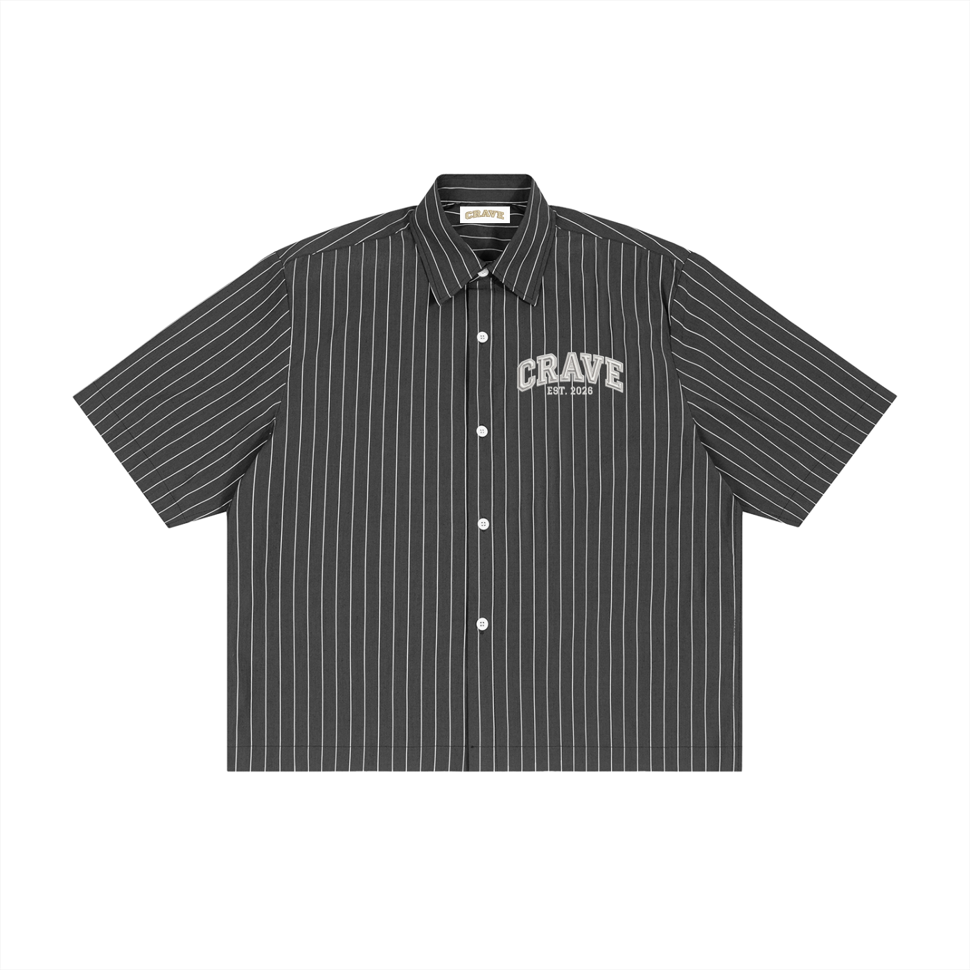 Striped Boxy Button-Up