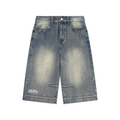 Washed Baggy Denim Jorts