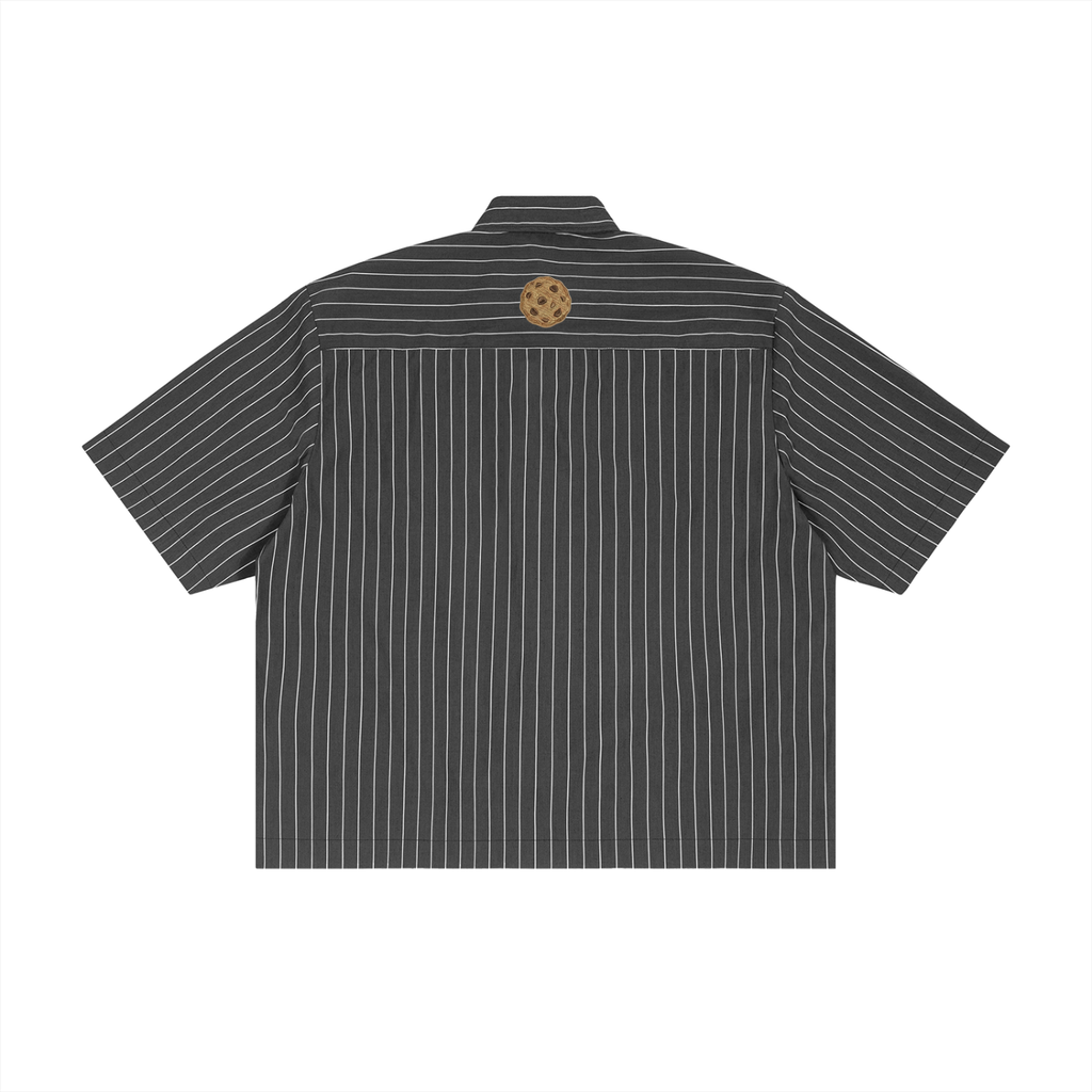 Striped Boxy Button-Up