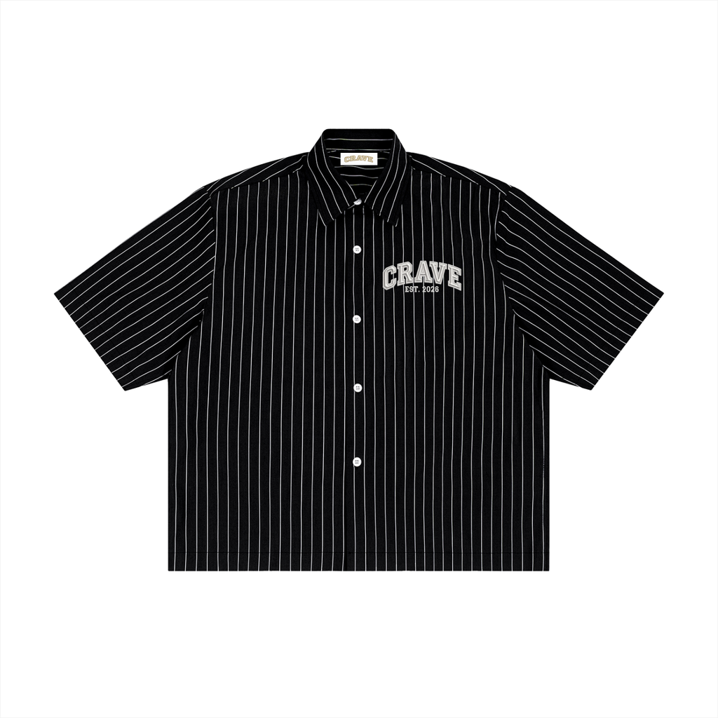 Striped Boxy Button-Up
