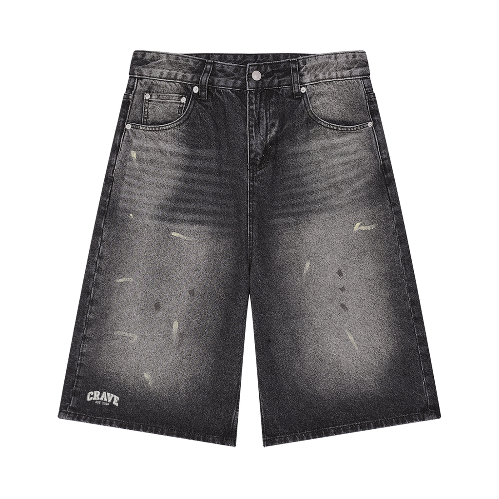 Men’s Washed Denim Shorts