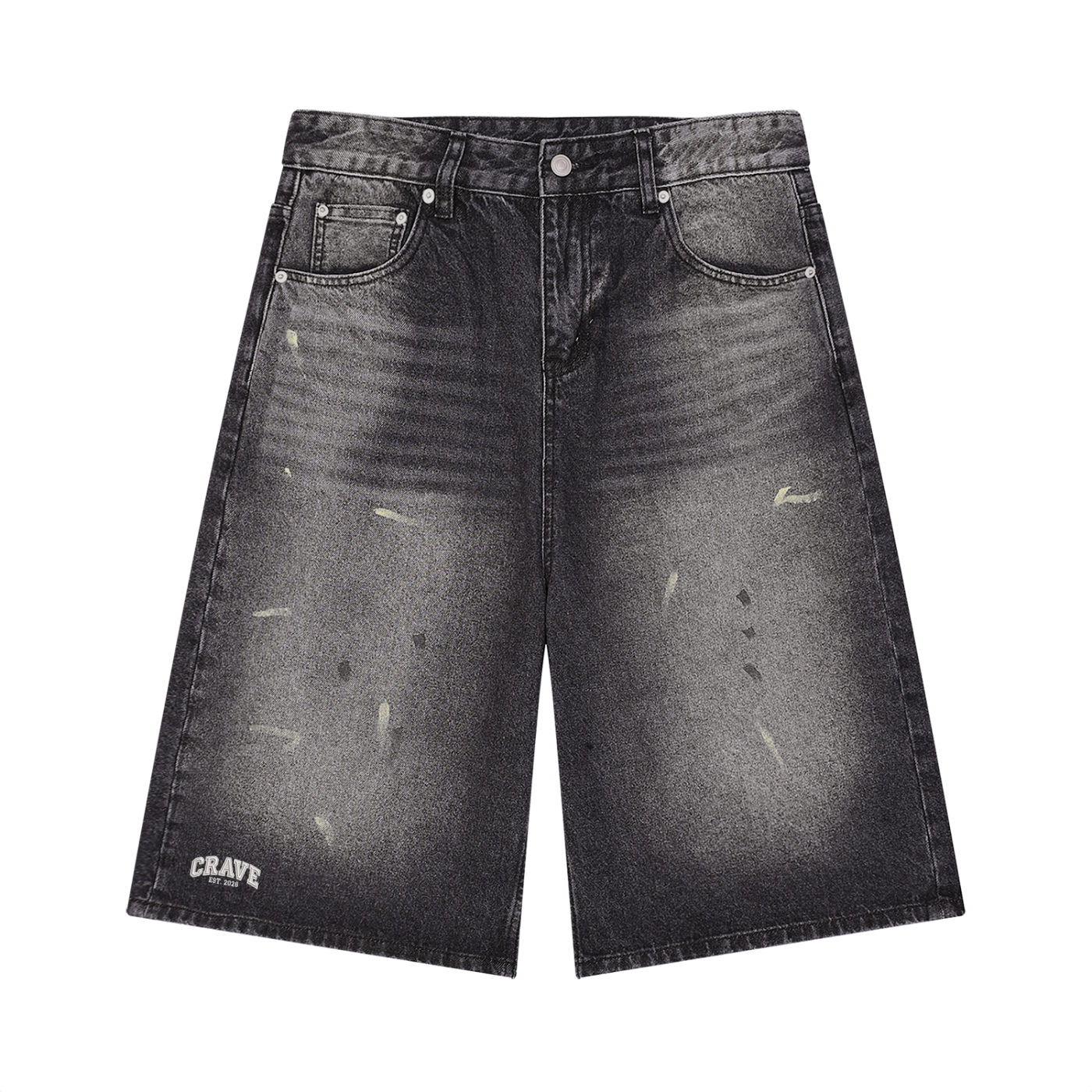 Men’s Washed Denim Shorts