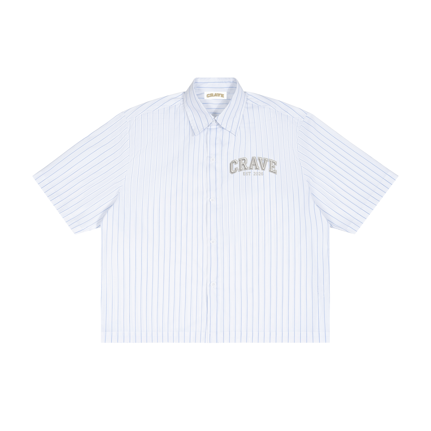 Striped Boxy Button-Up