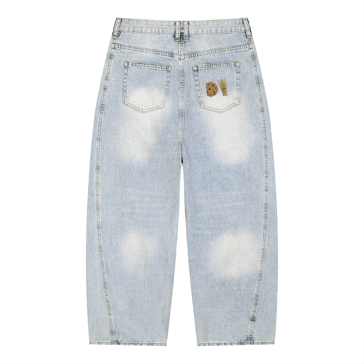 Men's Sunfaded Baggy Jeans